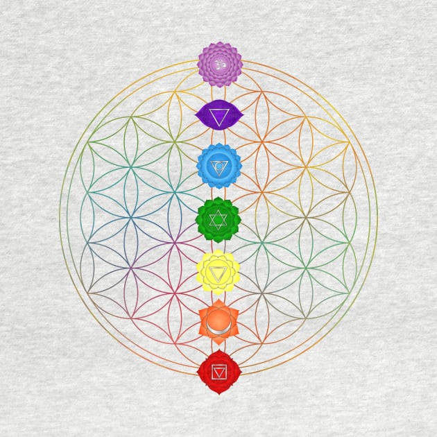 Sacred Flower of Life Chakra by Bluepress